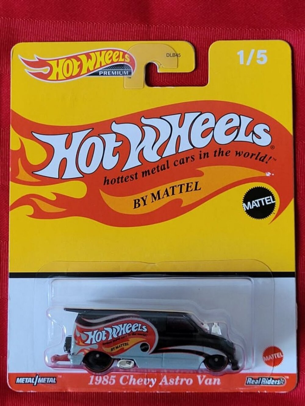 2022 HOT WHEELS, PREMIUM REAL RIDERS, 1985 CHEVY ASTRO VAN, #1 MINT!!!